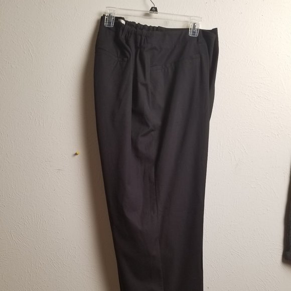 Talbot's Black Flat Front Slacks W Pockets SZ 26W - Picture 1 of 7